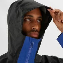 Vestes Randonnée SALOMON OUTLINE GTX HYBRID JKT M NAUTICAL BLUE 22 Bleu / Noir -Vêtements de randonnée Homme Soldes 9 100972 outline gtx hybrid jkt m nautical blue lc1710600 05