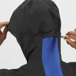 Vestes Randonnée SALOMON OUTLINE GTX HYBRID JKT M NAUTICAL BLUE 22 Bleu / Noir -Vêtements de randonnée Homme Soldes 9 100972 outline gtx hybrid jkt m nautical blue lc1710600 06