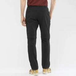 Pantalons Randonnée SALOMON WAYFARER ZIP OFF PANTS M BLACK 22 Noir -Vêtements de randonnée Homme Soldes 9 100975 wayfarer zip off pants m black lc1712900 03