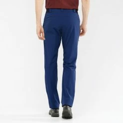 Pantalons Randonnée SALOMON WAYFARER PANTS M DARK DENIM 22 Bleu -Vêtements de randonnée Homme Soldes 9 100977 wayfarer pants m dark denim lc1713700 04