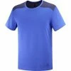 T-shirts Polos Randonnée SALOMON ESSENTIAL COLORBLOC NAUTICAL BLUE 22 Bleu