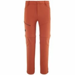 Pantalons Randonnée MILLET TREKKER STRETCH ZIP OFF PANT M RUST 22 Orange