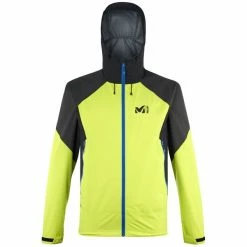 Vestes Randonnée MILLET FITZ ROY III JKT M BIRD DARK GREY 22 Jaune / Bleu / Gris