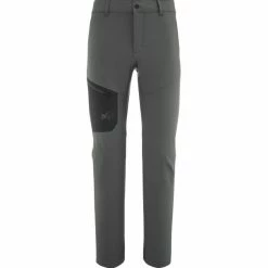 Pantalons Randonnée MILLET WANAKA STRETCH PT II M DARK GREY BLACK 22 Gris