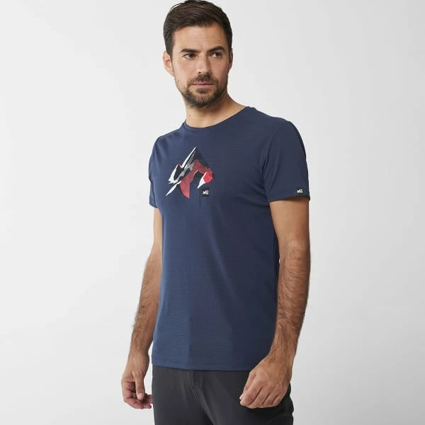 T-shirts Polos Randonnée MILLET SUMMIT BOARD TS SS M SAPHIR 22 Bleu 2 T-shirts Polos Randonnée MILLET SUMMIT BOARD TS SS M SAPHIR 22 Bleu – Image 2