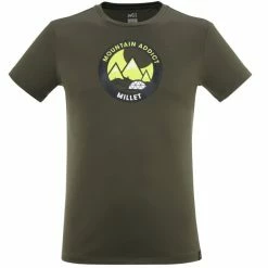 T-shirts Polos Randonnée MILLET DREAMY PEAKS TS SS M IVY 22 Vert