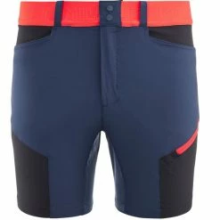 Shorts Randonnée MILLET ONEGA STRETCH SHORT II M SAPHIR/BLACK 22 Bleu / Rouge / Noir