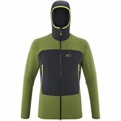 Vestes Randonnée MILLET FUSION XCS HOODIE M FERN/BLACK 22 Vert / Noir