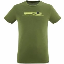 T-shirts Polos Randonnée MILLET IMJA GRAPHIC SS M FERN 22 Vert