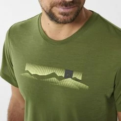 T-shirts Polos Randonnée MILLET IMJA GRAPHIC SS M FERN 22 Vert -Vêtements de randonnée Homme Soldes 9 101516 imja graphic ss m fern miv9401 9412 04