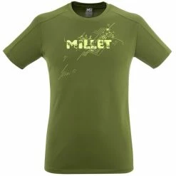 T-shirts Polos Randonnée MILLET LTK FAST TS SS M FERN 22 Vert