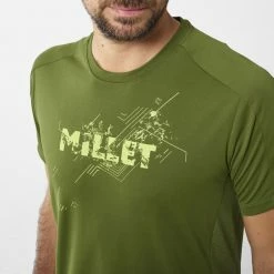 T-shirts Polos Randonnée MILLET LTK FAST TS SS M FERN 22 Vert -Vêtements de randonnée Homme Soldes 9 101535 ltk fast ts ss m fern miv9431 9412 06
