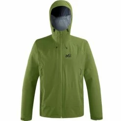 Vestes Randonnée MILLET FITZ ROY STRETCH JKT M FERN 22 Vert