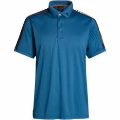 T-shirts Polos Randonnée PEAK PERFORMANCE M PLAYER POLO MIDNIGHT-BLUE SHADOW 22 Bleu