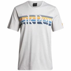 T-shirts Polos Randonnée PEAK PERFORMANCE M EXPLORE TEE MED GREY MELANGE 22 Gris / Bleu