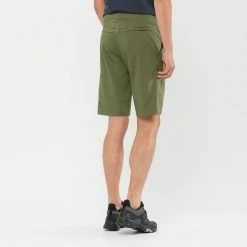 Shorts Randonnée SALOMON EXPLORE SHORTS M OLIVE NIGHT 22 Vert -Vêtements de randonnée Homme Soldes 9 102519 explore shorts m olive night lc1545000 06