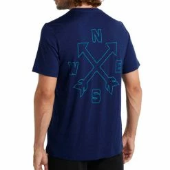 T-shirts Polos Randonnée ICEBREAKER M TECH LITE II SS TEE NONETWORK ROYAL NAVY 22 Bleu -Vêtements de randonnée Homme Soldes 9 102766 m tech lite ii ss tee nonetwork royal navy ib0a59j6466 03