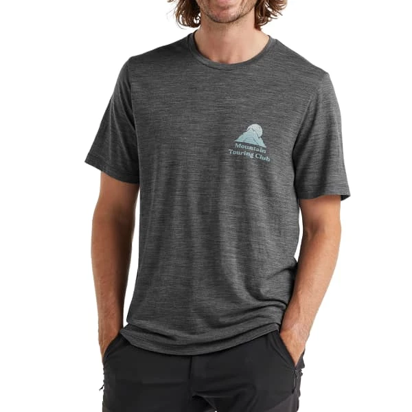 T-shirts Polos Randonnée ICEBREAKER M TECH LITE II SS TEE TOURING CLUB GRITSTONE HTHR 22 Gris 2 T-shirts Polos Randonnée ICEBREAKER M TECH LITE II SS TEE TOURING CLUB GRITSTONE HTHR 22 Gris – Image 2