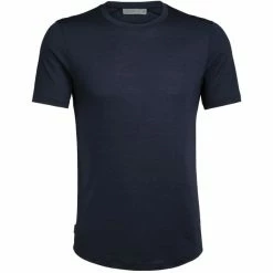 T-shirts Polos Randonnée ICEBREAKER M SPHERE SS CREWE MIDNIGHT NAVY 22 Bleu