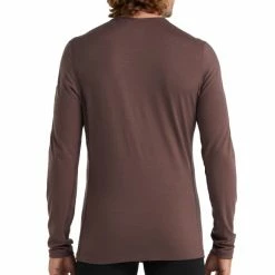 T-shirts Polos Randonnée ICEBREAKER M 200 OASIS LS CREWE SOLAR MINK 22 Violet -Vêtements de randonnée Homme Soldes 9 102787 m 200 oasis ls crewe solar mink ib0a59kv066 04