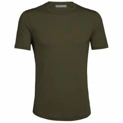 T-shirts Polos Randonnée ICEBREAKER M SPHERE SS CREWE LODEN 22 Vert
