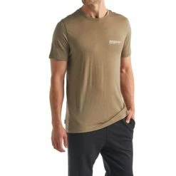 T-shirts Polos Randonnée ICEBREAKER M TECH LITE SS CREWE GROWERS CLUB FLINT 22 Vert -Vêtements de randonnée Homme Soldes 9 102810 m tech lite ss crewe growers club flint ib105540321 04