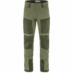 FJALLRAVEN Pantalons Randonnée FJÄLLRÄVEN KEB AGILE TROUSERS M LAUREL GREEN-DEEP FOREST 22 Vert