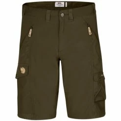 FJALLRAVEN Shorts Randonnée FJÄLLRÄVEN ABISKO SHORTS M DARK OLIVE 22 Vert