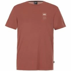 T-shirts Polos Randonnée PICTURE DEPHI SS TECH TEE RUSTIC BROWN 22 Marron
