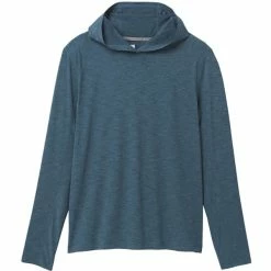 T-shirts Polos Randonnée PRANA CALDER HOODIE BLUEFIN 22 Bleu