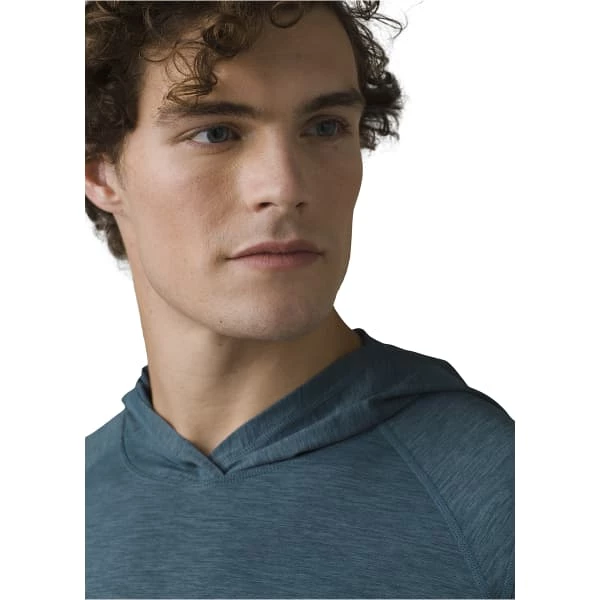T-shirts Polos Randonnée PRANA CALDER HOODIE BLUEFIN 22 Bleu 4 T-shirts Polos Randonnée PRANA CALDER HOODIE BLUEFIN 22 Bleu – Image 4