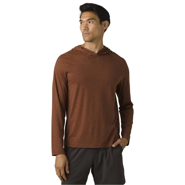 T-shirts Polos Randonnée PRANA CALDER HOODIE MANZANITA 22 Marron 2 T-shirts Polos Randonnée PRANA CALDER HOODIE MANZANITA 22 Marron – Image 2