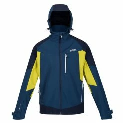 Vestes Randonnée REGATTA HEWITTS VII MOONLTDN/NVY 22 Bleu / Jaune / Noir