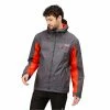 Vestes Randonnée REGATTA HIGHTON STRETCH JKT RHINO/CAJUNO 22 Gris / Orange