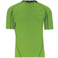 T-shirts Polos Randonnée KARPOS SWIFT JERSEY JASMINE GREEN/BLACK 22 Vert / Noir