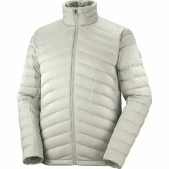 Vestes Randonnée SALOMON SNTIAL XWARM DOWN JKT M WROUGHT IRON 22 Gris