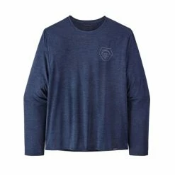 T-shirts Polos Randonnée PATAGONIA M'S L/S CAP COOL DAILY GRAPHIC SHIRT CLEAN CLIMB HEX NEW NAVY X-DYE 23 Bleu 7 T-shirts Polos Randonnée PATAGONIA M'S L/S CAP COOL DAILY GRAPHIC SHIRT CLEAN CLIMB HEX NEW NAVY X-DYE 23 Bleu -Vêtements de randonnée Homme Soldes 9 105166 m s l s cap cool daily graphic shirt clean climb hex new navy x dye 45190 cnex 03