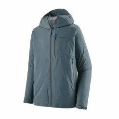 Vestes Randonnée PATAGONIA M'S STORM10 JKT PLUME GREY 23 Gris