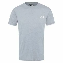 T-shirts Polos Randonnée THE NORTH FACE M REAXION RED BOX TE MID GREY HEATHR 22 Gris