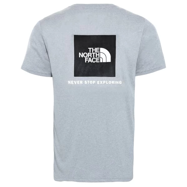 T-shirts Polos Randonnée THE NORTH FACE M REAXION RED BOX TE MID GREY HEATHR 22 Gris 2 T-shirts Polos Randonnée THE NORTH FACE M REAXION RED BOX TE MID GREY HEATHR 22 Gris – Image 2