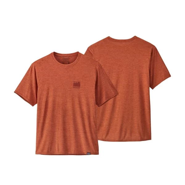 T-shirts Polos Randonnée PATAGONIA M'S CAP COOL DAILY GRAPHIC SHIRT AIRX 22 Orange 1 T-shirts Polos Randonnée PATAGONIA M'S CAP COOL DAILY GRAPHIC SHIRT AIRX 22 Orange