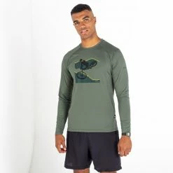 T-shirts Polos Randonnée DARE 2B RIGHTEOUS II L/S TEE M AGAVE GREEN 22 Vert / Jaune -Vêtements de randonnée Homme Soldes 9 105775 righteous ii l s tee m agave green dmt592 e87 04