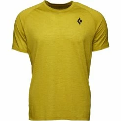T-shirts Polos Randonnée BLACK DIAMOND M LIGHTWIRE SS TECH TEE CITRONELLE 22 Jaune