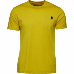 T-shirts Polos Randonnée BLACK DIAMOND M CRAG TEE SULPHUR 22 Jaune