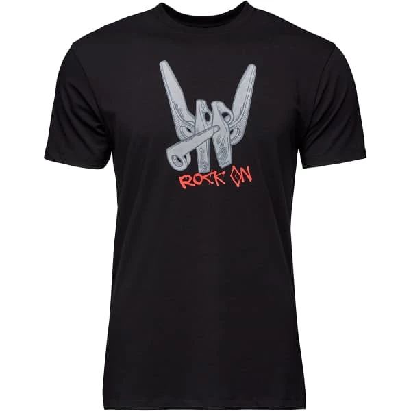 T-shirts Polos Randonnée BLACK DIAMOND M ROCK ON SS TEE BLACK 22 Noir / Gris / Rouge 1 T-shirts Polos Randonnée BLACK DIAMOND M ROCK ON SS TEE BLACK 22 Noir / Gris / Rouge