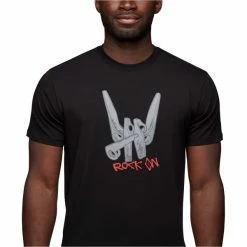T-shirts Polos Randonnée BLACK DIAMOND M ROCK ON SS TEE BLACK 22 Noir / Gris / Rouge 7 T-shirts Polos Randonnée BLACK DIAMOND M ROCK ON SS TEE BLACK 22 Noir / Gris / Rouge -Vêtements de randonnée Homme Soldes 9 105943 m bd rock on ss tee black ap730232 0002 04