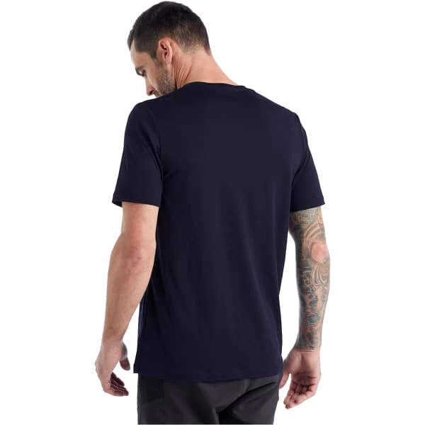 T-shirts Polos Randonnée ICEBREAKER M TECH LITE II SS TEE CANOPY CAMPER MIDNIGHT NAVY 22 Bleu 3 T-shirts Polos Randonnée ICEBREAKER M TECH LITE II SS TEE CANOPY CAMPER MIDNIGHT NAVY 22 Bleu – Image 3