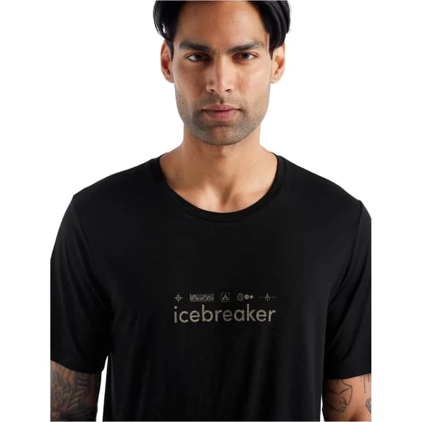 T-shirts Polos Randonnée ICEBREAKER M TECH LITE II SS TEE NATURE TOURING CLUB BLACK 22 Noir 4 T-shirts Polos Randonnée ICEBREAKER M TECH LITE II SS TEE NATURE TOURING CLUB BLACK 22 Noir – Image 4