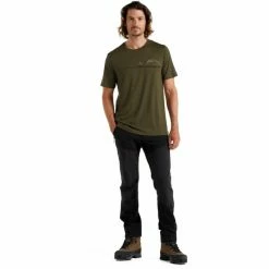 Vêtements de randonnée Homme Soldes -Vêtements de randonnée Homme Soldes 9 106020 m tech lite ii ss tee single line camp loden ib0a56lu069 02