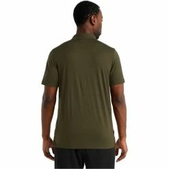T-shirts Polos Randonnée ICEBREAKER M TECH LITE II SS POLO LODEN 22 Vert -Vêtements de randonnée Homme Soldes 9 106026 m tech lite ii ss polo loden ib0a59lc069 03